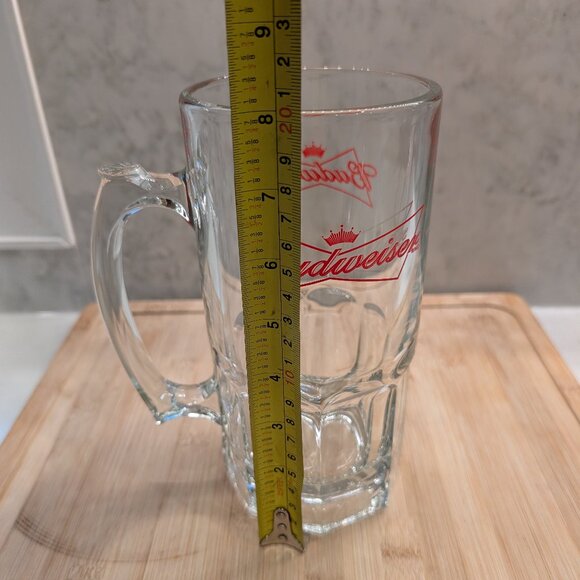 Budweiser Glass Beer Stein - Picture 4 of 5
